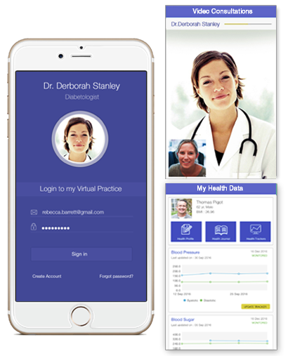 Branded patient app with the Virtual Practice