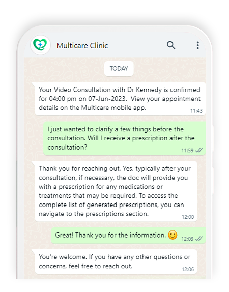 Patient Support Using WhatsApp Conversations
