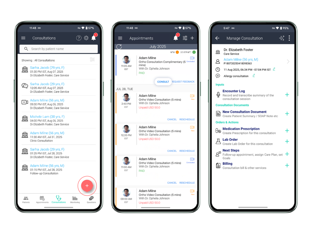 Consultation Management – Provider Mobile App